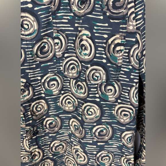 Vintage Natural Issue men’s 100% silk abstract design long sleeve shirt. Size L - Picture 5 of 7